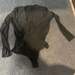 Black Long Sleeve Bodysuit